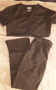 Cherokee Workwear Black Scrub Set Size XS